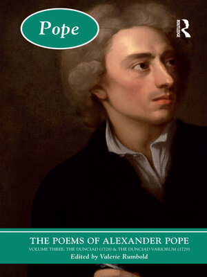 cover image of The Poems of Alexander Pope, Volume Three